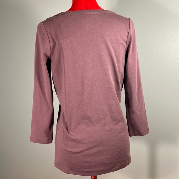 NWT Purple 3/4 sleeve henley size M - Picture 4 of 9